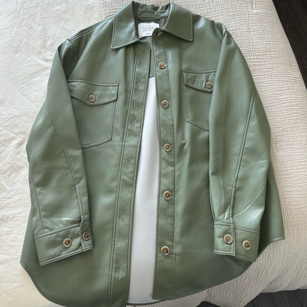 Aritzia Wilfred Ganna Leather Jacket